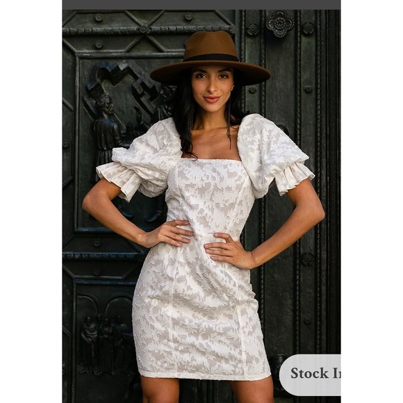 Joyfolie Dresses & Skirts - Joyfolie LIVI DRESS IN CREAM size large